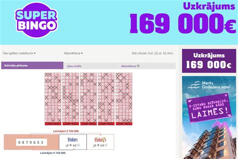 SuperBingo rezultāti .